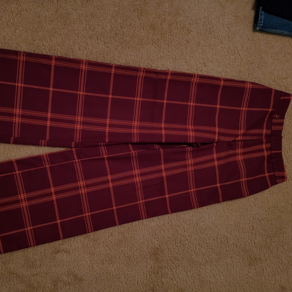 Plaint straight pants